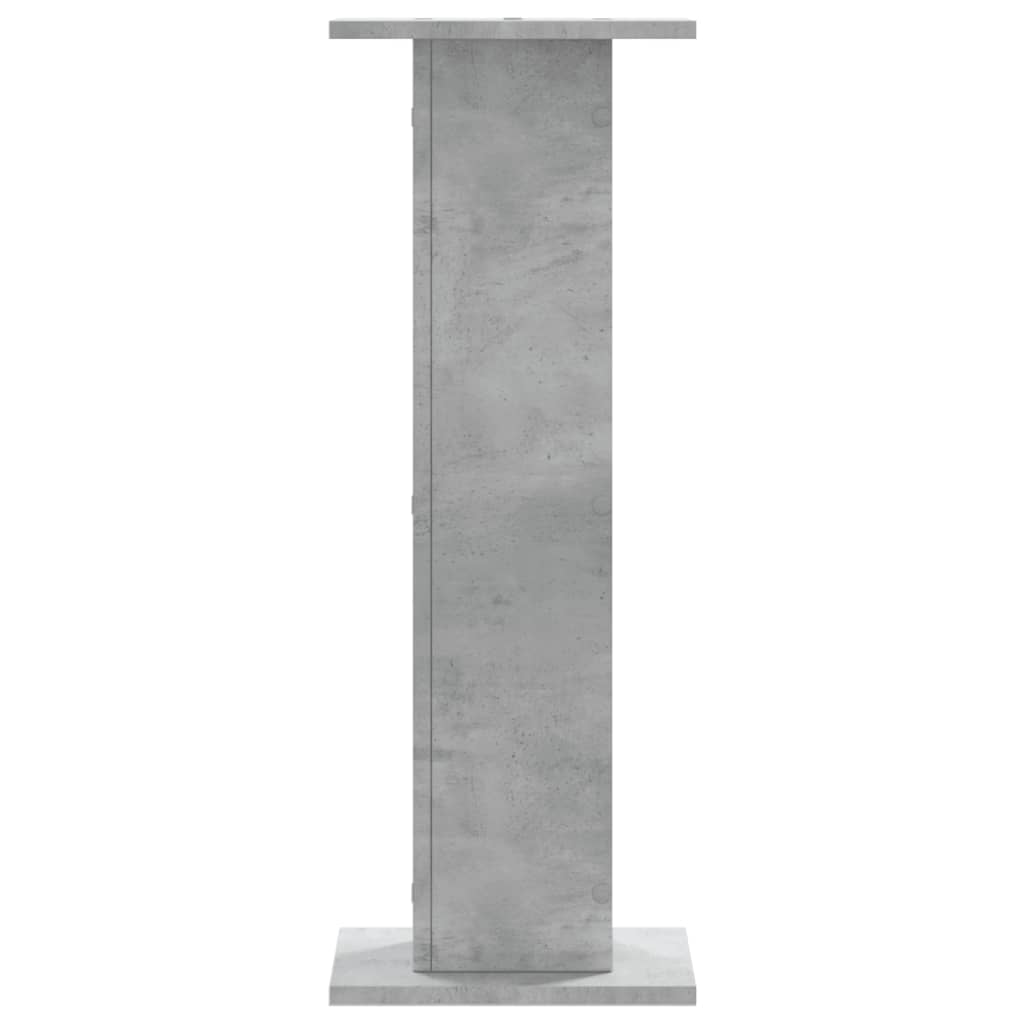 Loudspeaker stands 2 pcs. Concrete gray 30x30x80 cm Engineered wood