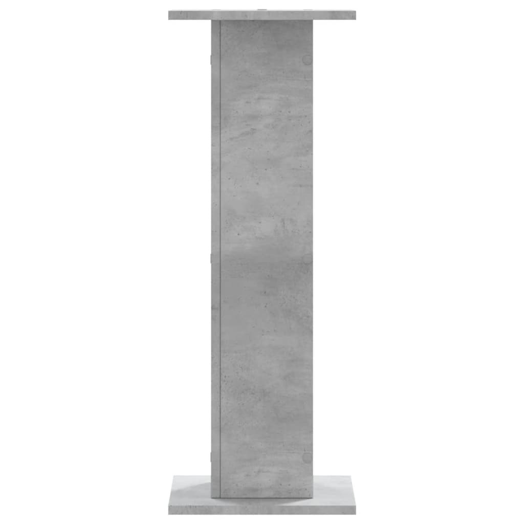 Loudspeaker stands 2 pcs. Concrete gray 30x30x80 cm Engineered wood