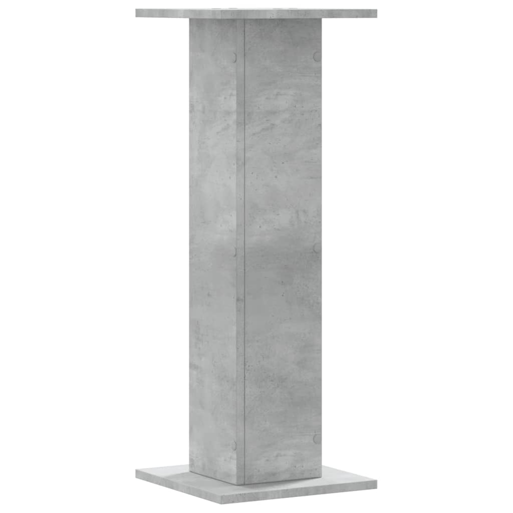 Loudspeaker stands 2 pcs. Concrete gray 30x30x80 cm Engineered wood