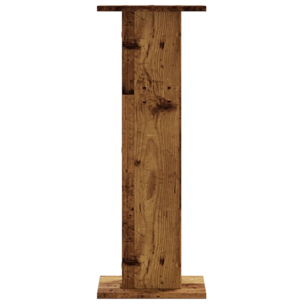 Loudspeaker stands 2 pcs. Reclaimed wood look 30x30x80 cm