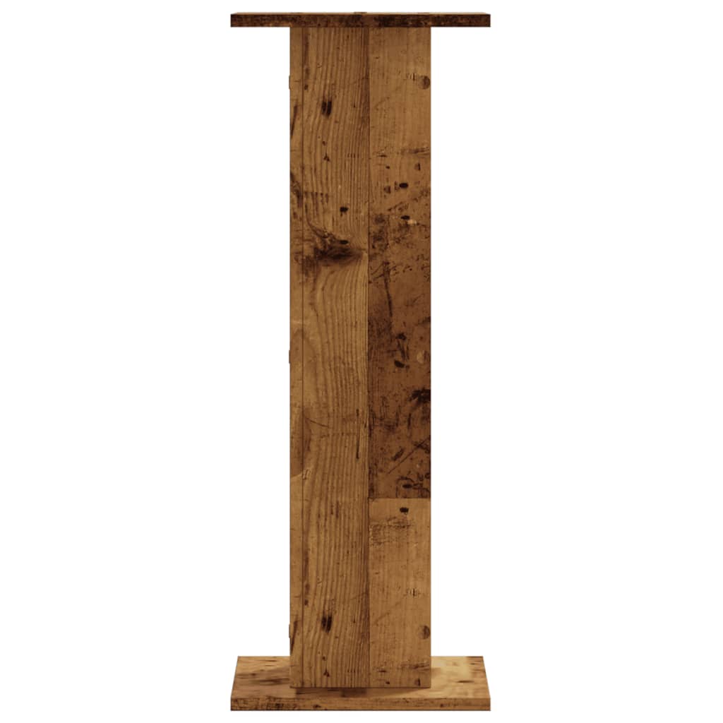 Loudspeaker stands 2 pcs. Reclaimed wood look 30x30x80 cm