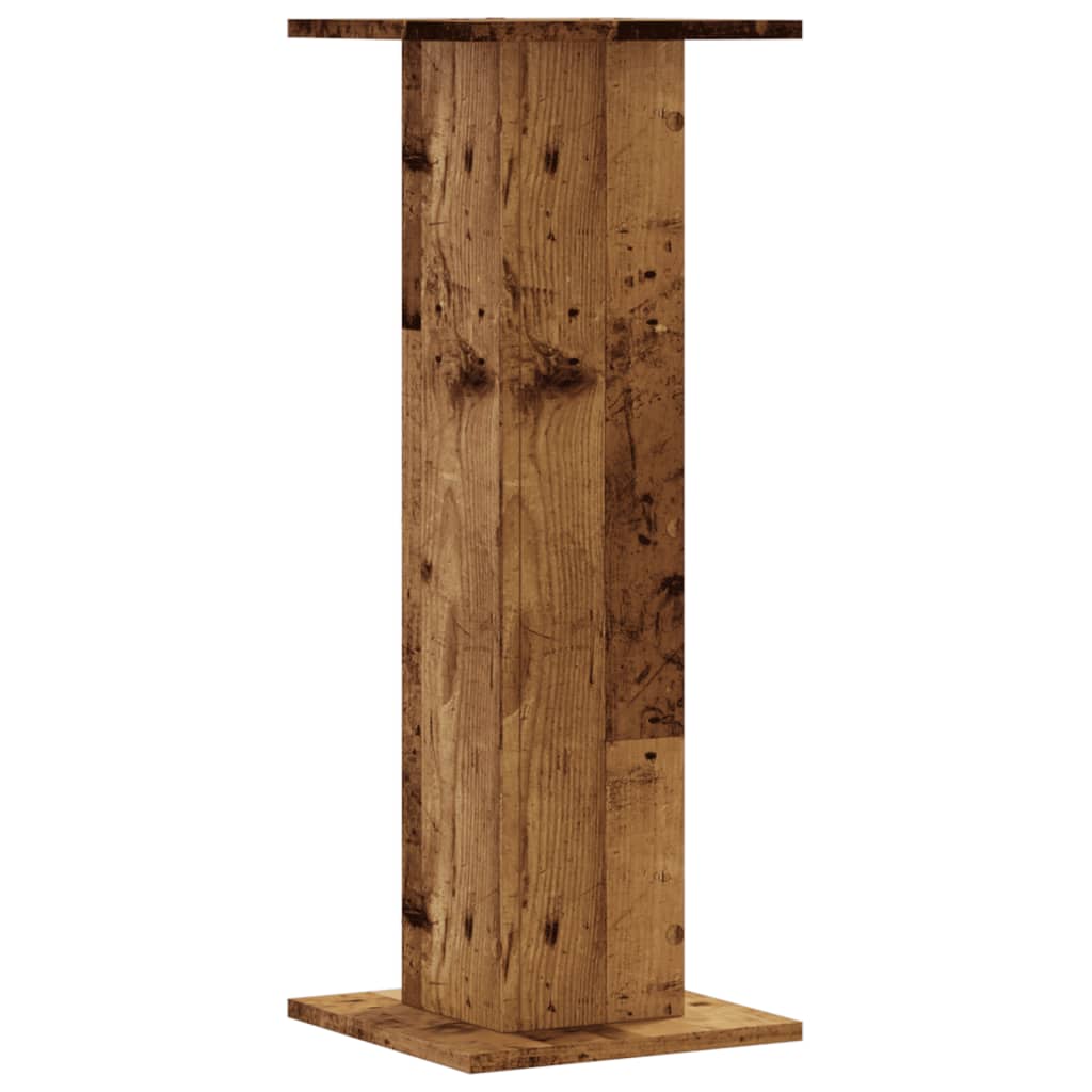 Loudspeaker stands 2 pcs. Reclaimed wood look 30x30x80 cm
