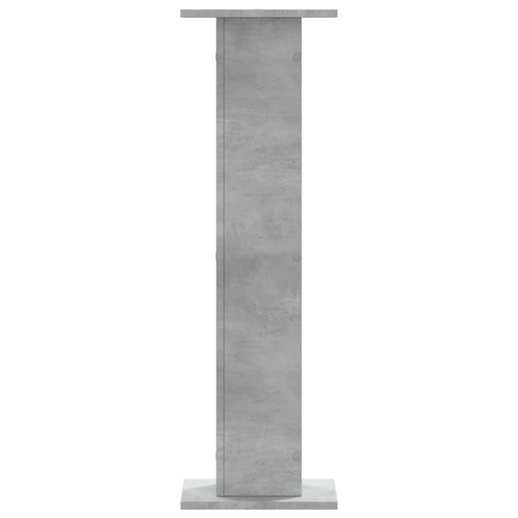 Loudspeaker stands 2 pcs. Concrete gray 30x30x95 cm Wood material