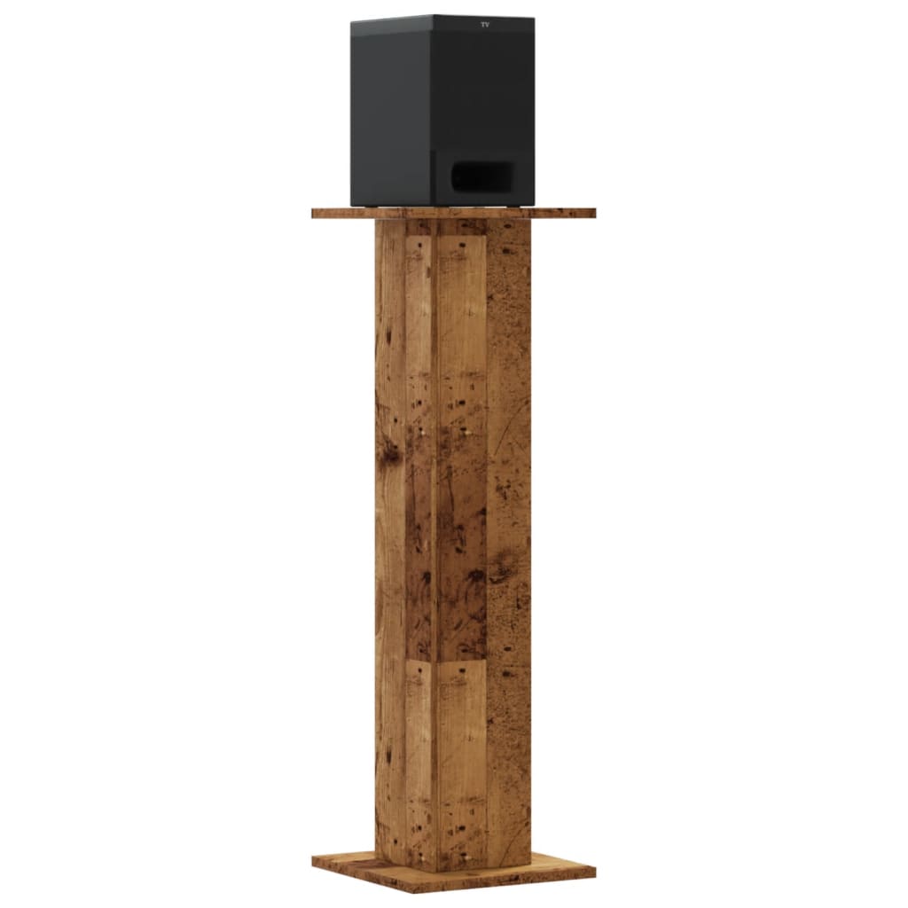 Speaker Stands 2 pcs. Reclaimed Wood Look 30x30x95 cm