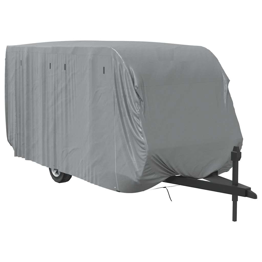 Housse de protection pour caravane grise 610x250x220 cm en non-tissé