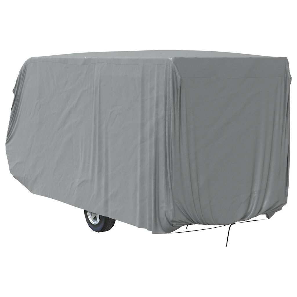 Housse de protection pour caravane grise 610x250x220 cm en non-tissé
