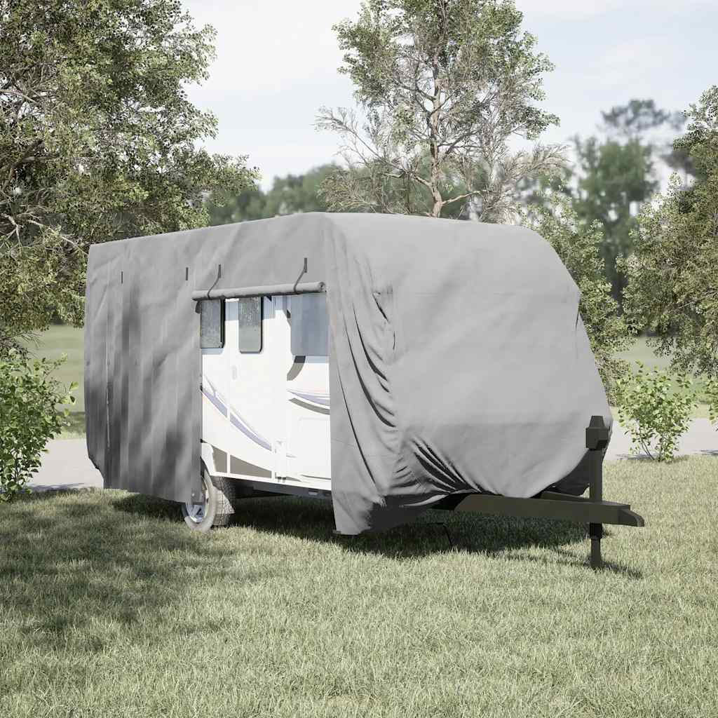 Housse de protection pour caravane gris 670x250x220 cm intissé