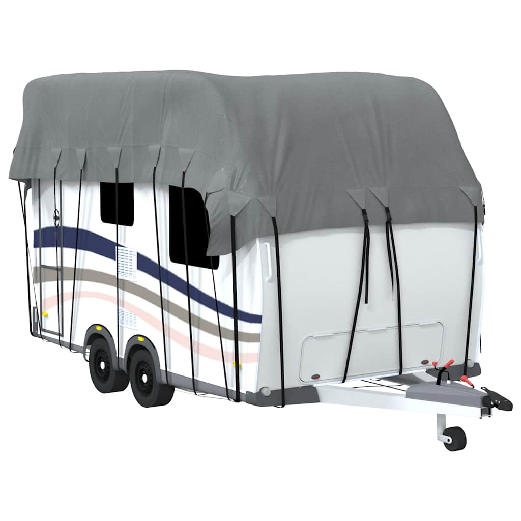 Bâche de toit pour caravane Gris 500x300 cm non-tissé