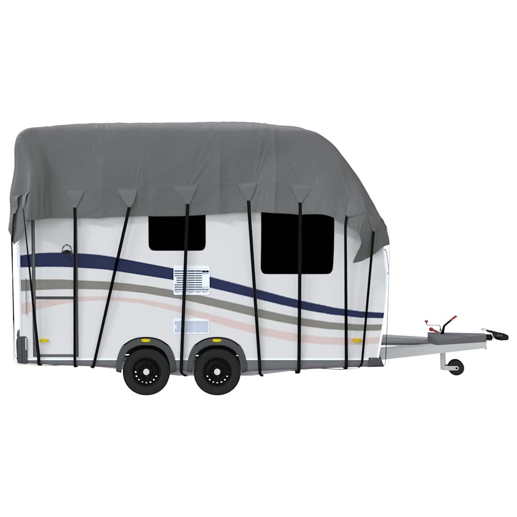 Bâche de toit pour caravane Gris 500x300 cm non-tissé