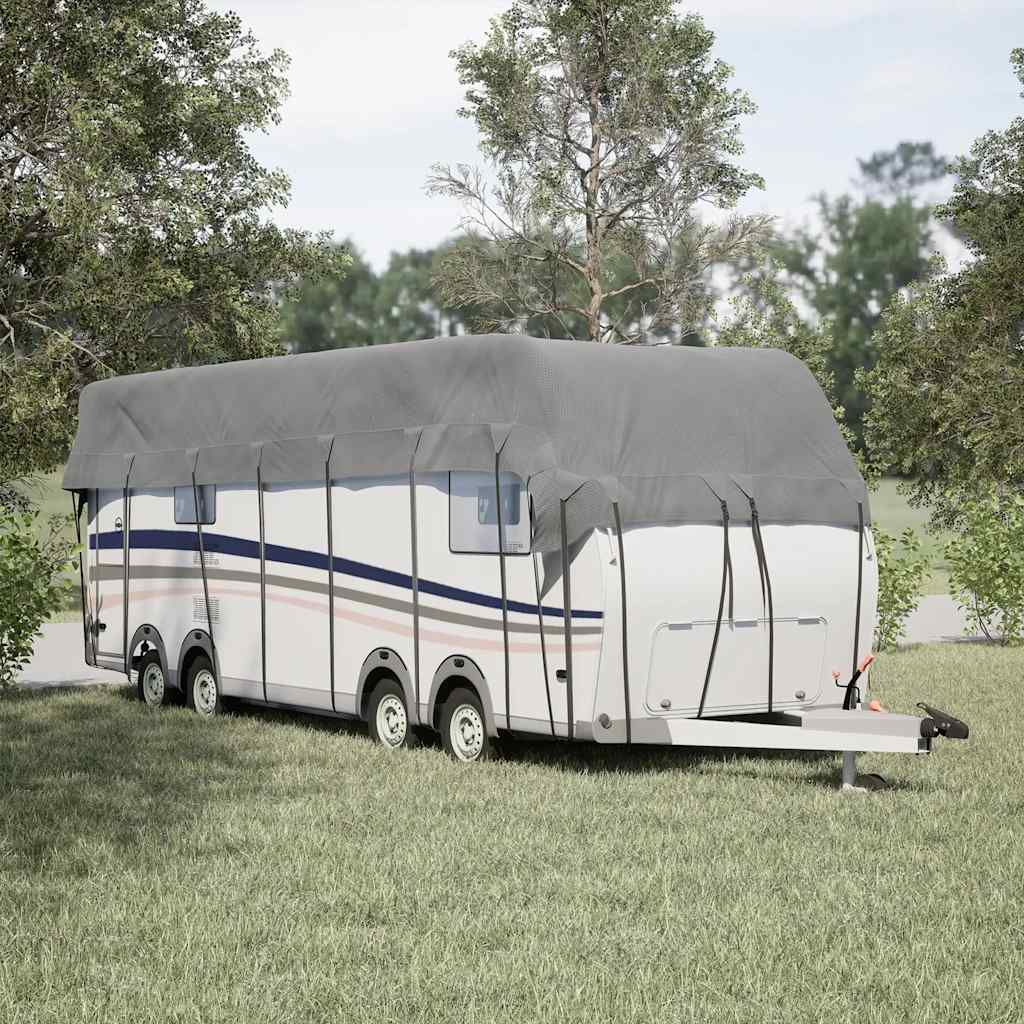 Bâche de toit pour caravane Gris 1000x300 cm non-tissé