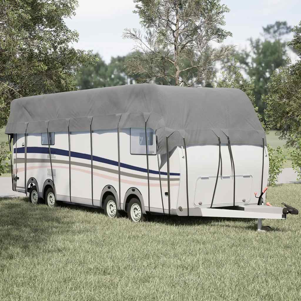 Bâche de toit pour caravane Gris 1000x300 cm non-tissé