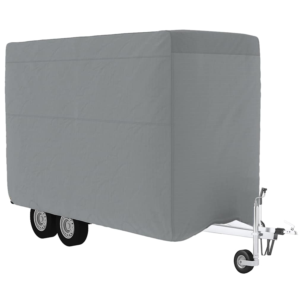 Bâche de protection pour van à chevaux gris 334x148x230 cm non-tissé