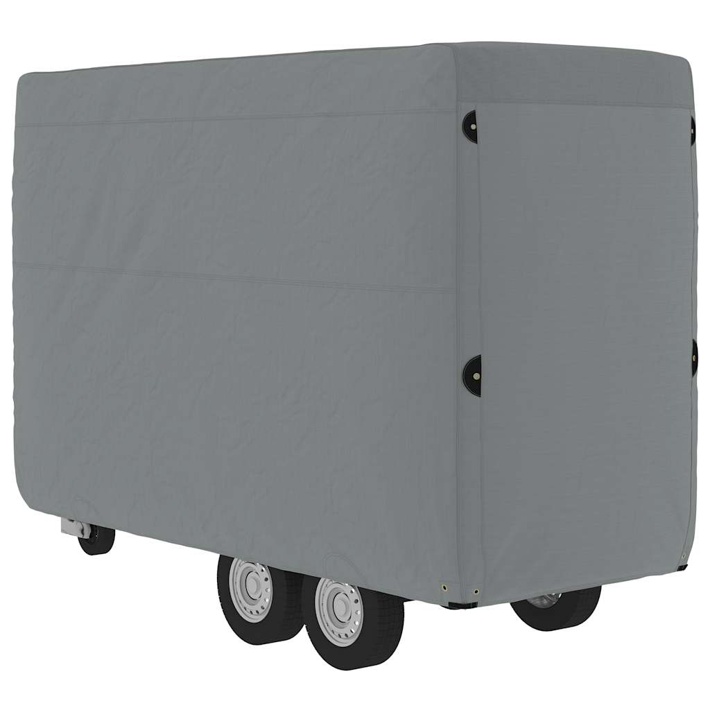 Bâche de protection pour van à chevaux gris 334x148x230 cm non-tissé