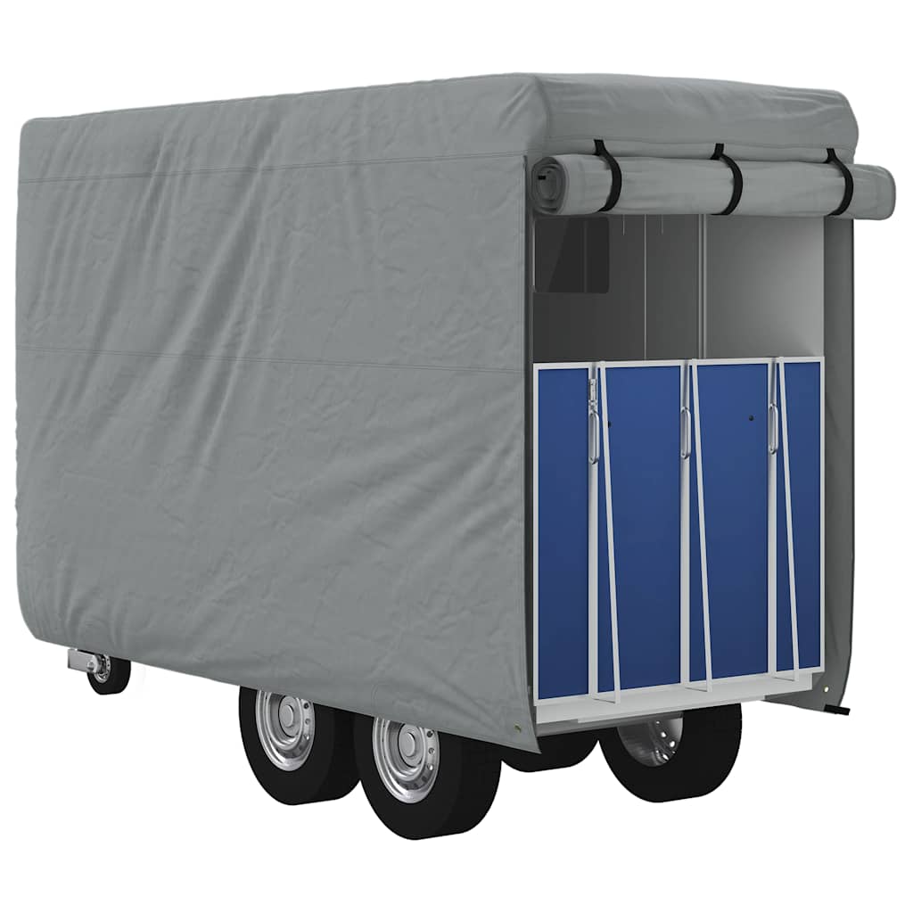 Horse Trailer Cover Grey 396x178x250 cm Non-Woven Fabric