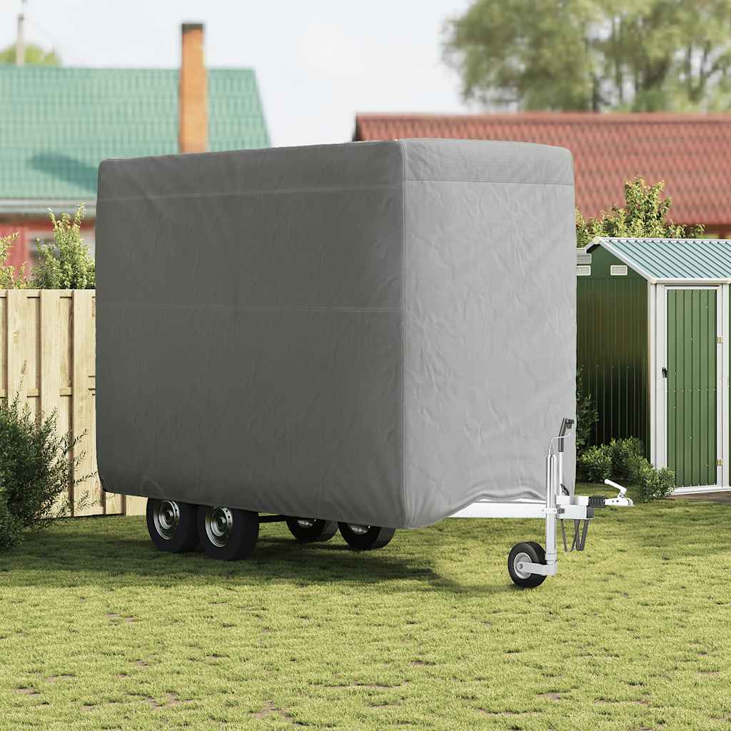 Horse Trailer Cover Grey 396x178x250 cm Non-Woven Fabric