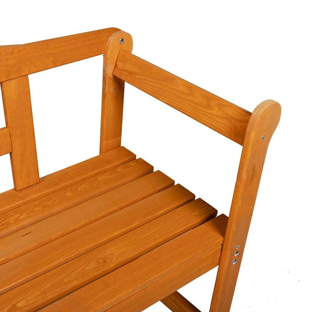 Bank Outdoor Braun 119 x 44 x 76 cm Massives Kiefernholz
