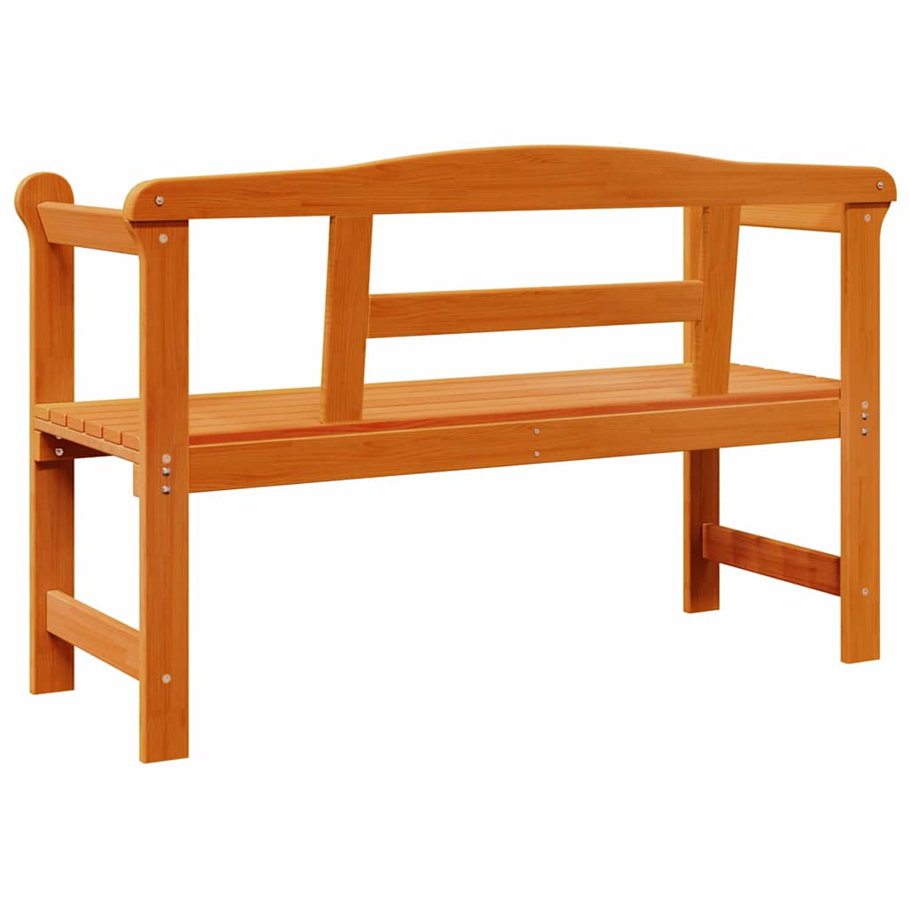 Bank Outdoor Braun 119 x 44 x 76 cm Massives Kiefernholz