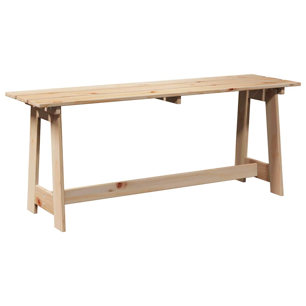 Bank Outdoor Natur 119 x 47 x 35 cm Massives Kiefernholz