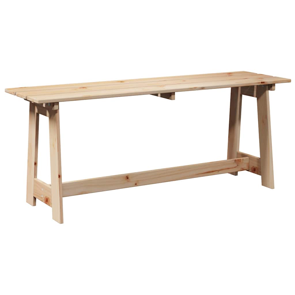 Bank Outdoor Natur 119 x 47 x 35 cm Massives Kiefernholz