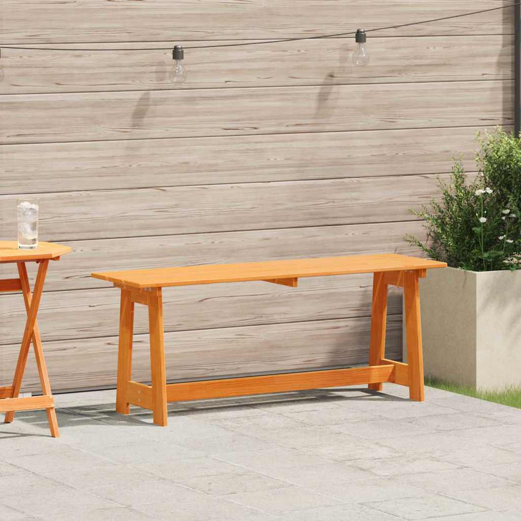 Bank Outdoor Braun 119 x 47 x 35 cm Massives Kiefernholz