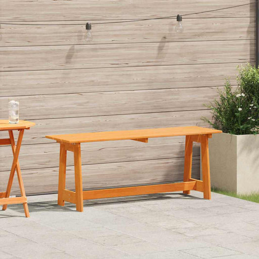 Bank Outdoor Braun 119 x 47 x 35 cm Massives Kiefernholz