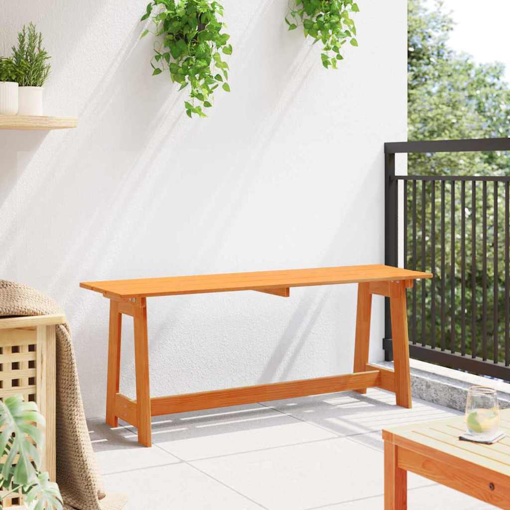 Bank Outdoor Braun 119 x 47 x 35 cm Massives Kiefernholz