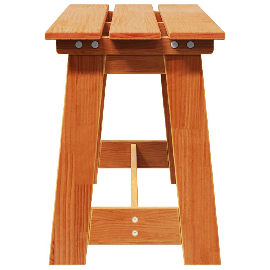 Bank Outdoor Braun 119 x 47 x 35 cm Massives Kiefernholz