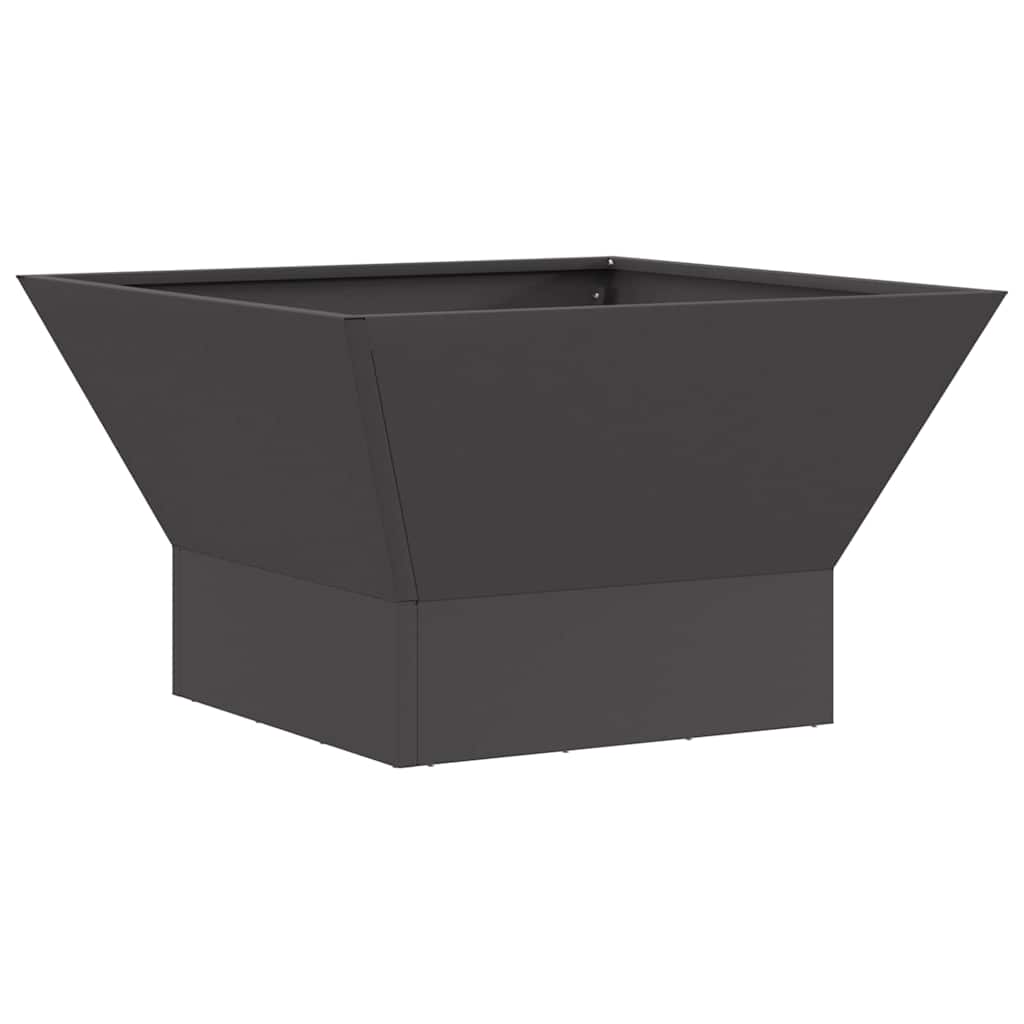 Feuerstelle Schwarz 60 x 60 x 35 cm Stahl