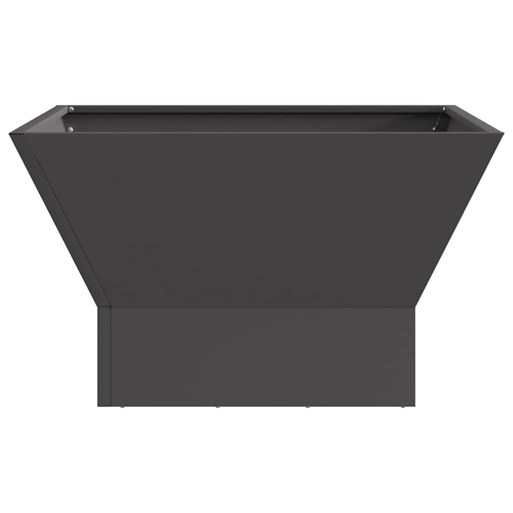 Feuerstelle Schwarz 60 x 60 x 35 cm Stahl
