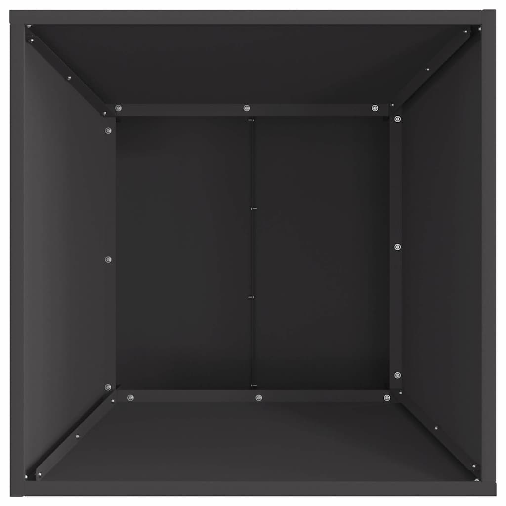 Feuerstelle Schwarz 60 x 60 x 35 cm Stahl