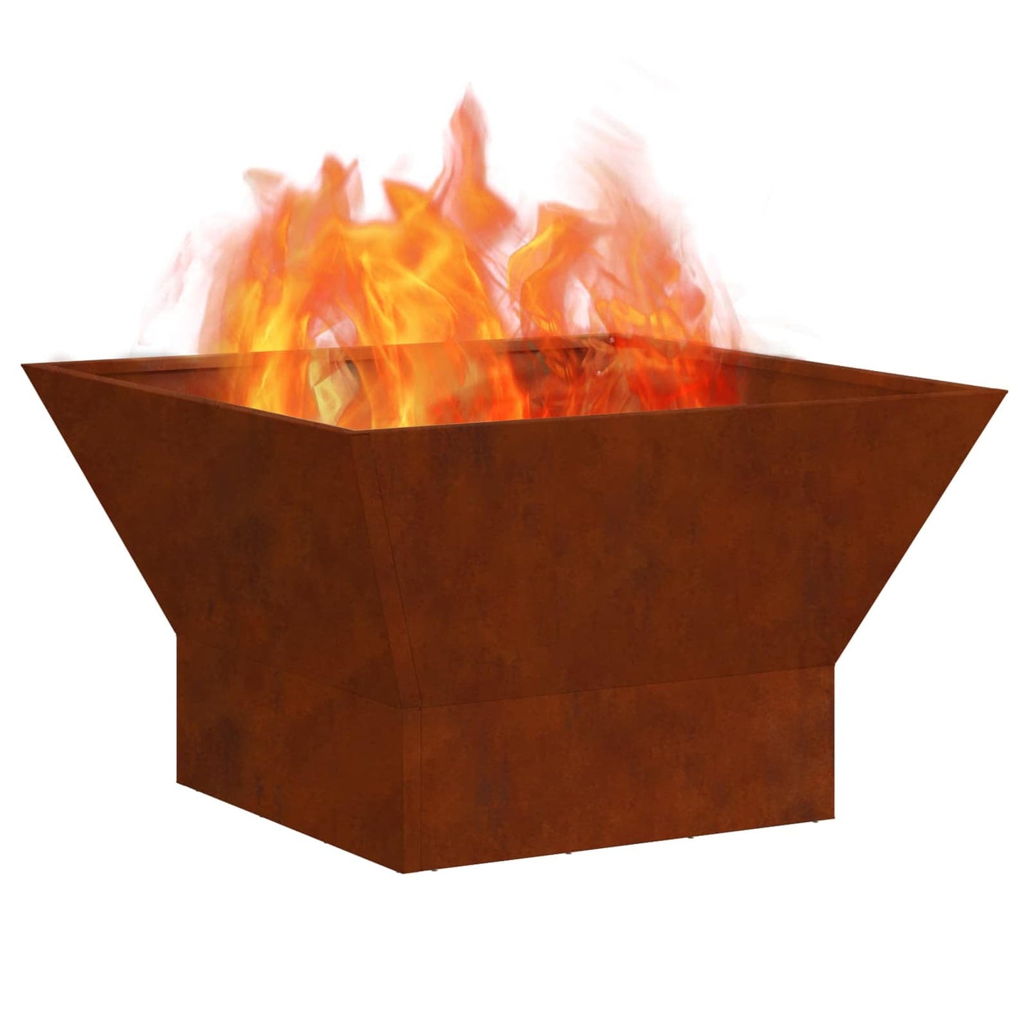 Feuerstelle Braun 60 x 60 x 35 cm Wetterfeststahl