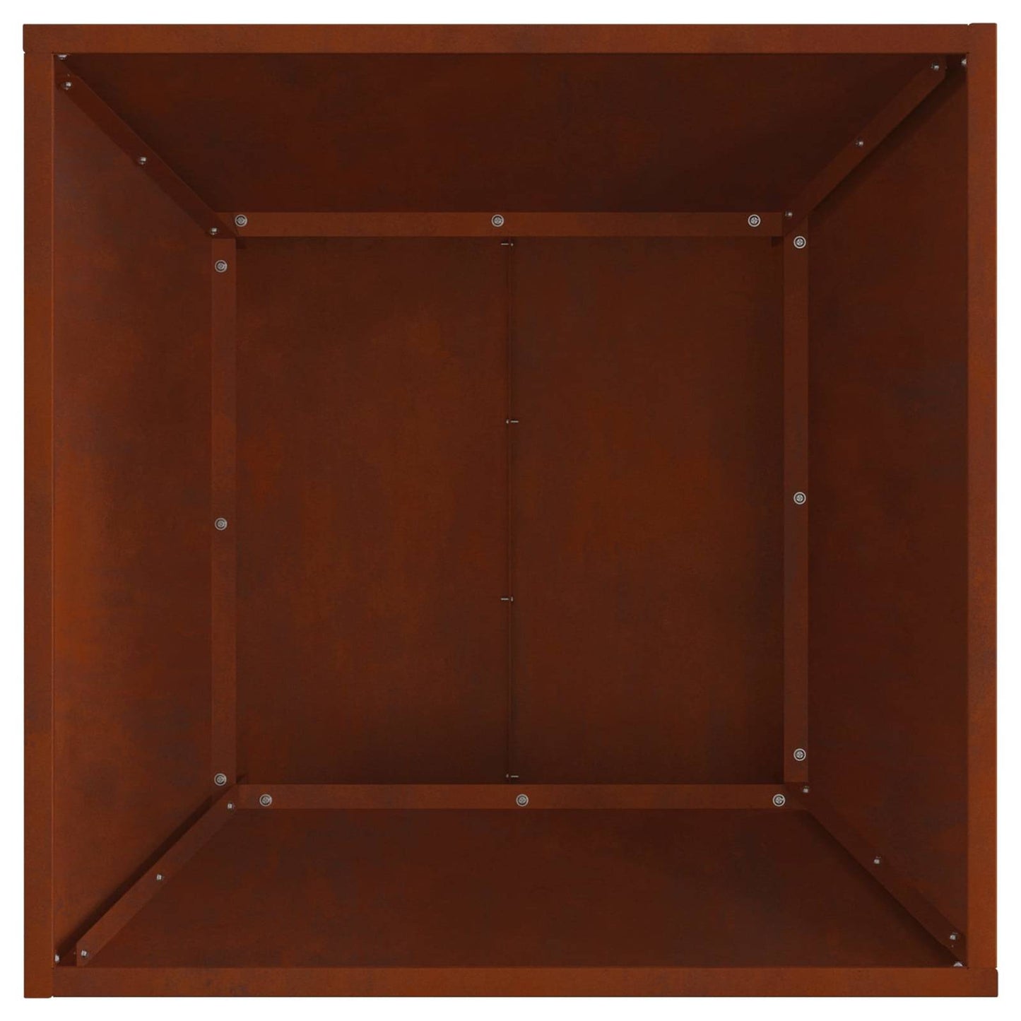 Feuerstelle Braun 60 x 60 x 35 cm Wetterfeststahl