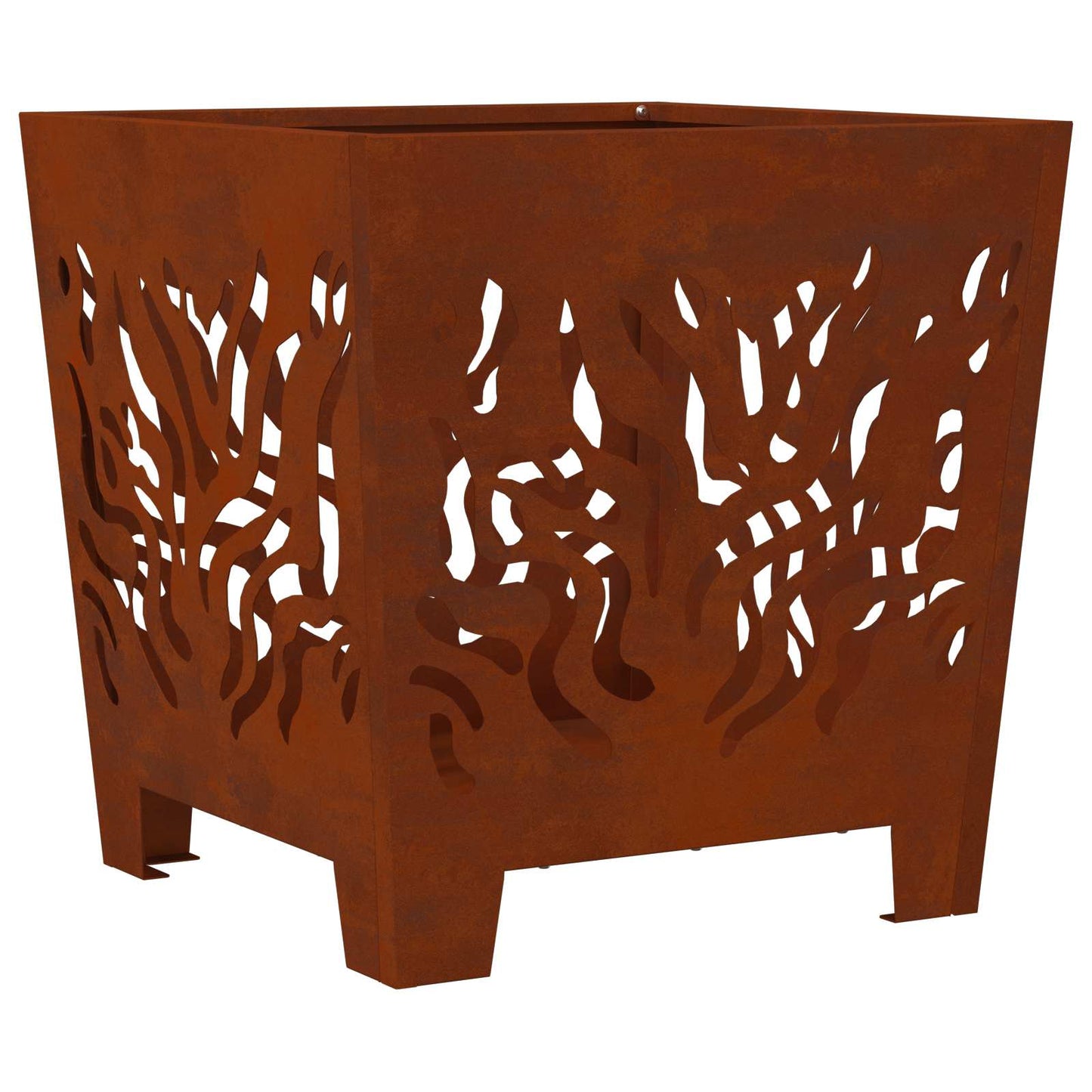 Feuerstelle Braun 40 x 40 x 40 cm Stahl