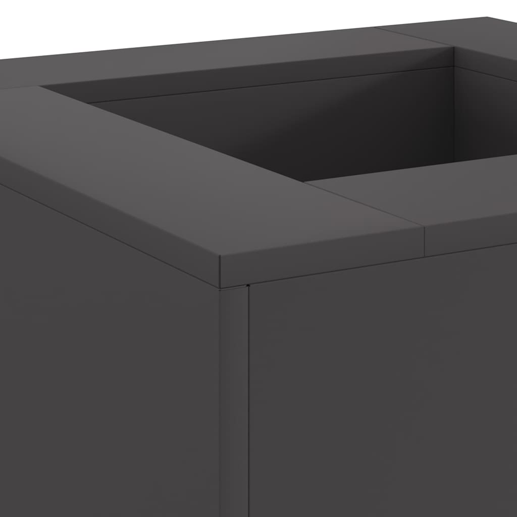 Feuerstelle Schwarz 60 x 60 x 30 cm Stahl