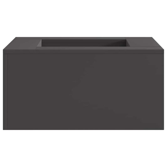Feuerstelle Schwarz 60 x 60 x 30 cm Stahl