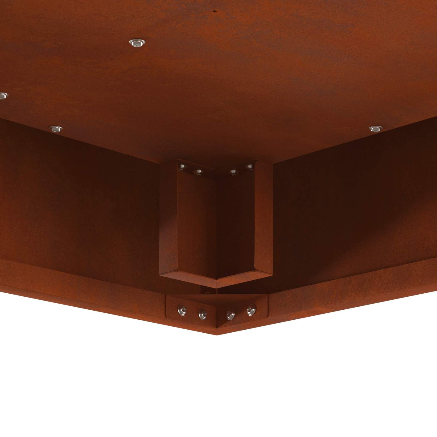 Feuerstelle Braun 60 x 60 x 30 cm Wetterfeststahl
