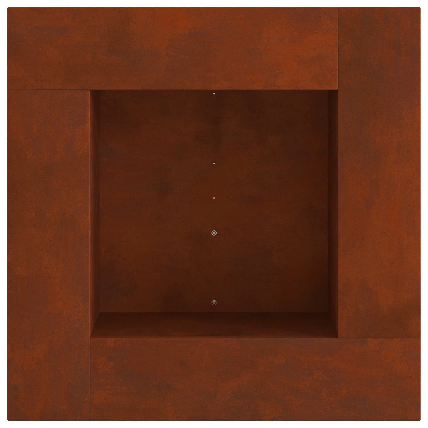 Feuerstelle Braun 60 x 60 x 30 cm Wetterfeststahl