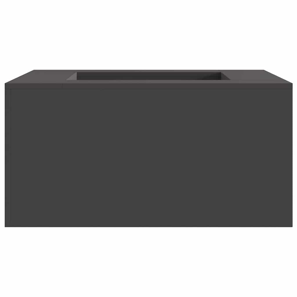 Feuerstelle Schwarz 80 x 80 x 40 cm Stahl