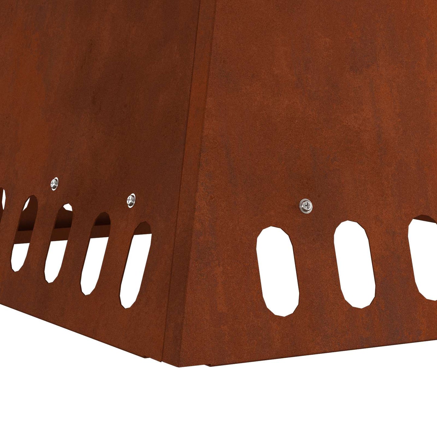 Feuerstelle Braun 48 x 48 x 40 cm Wetterfeststahl