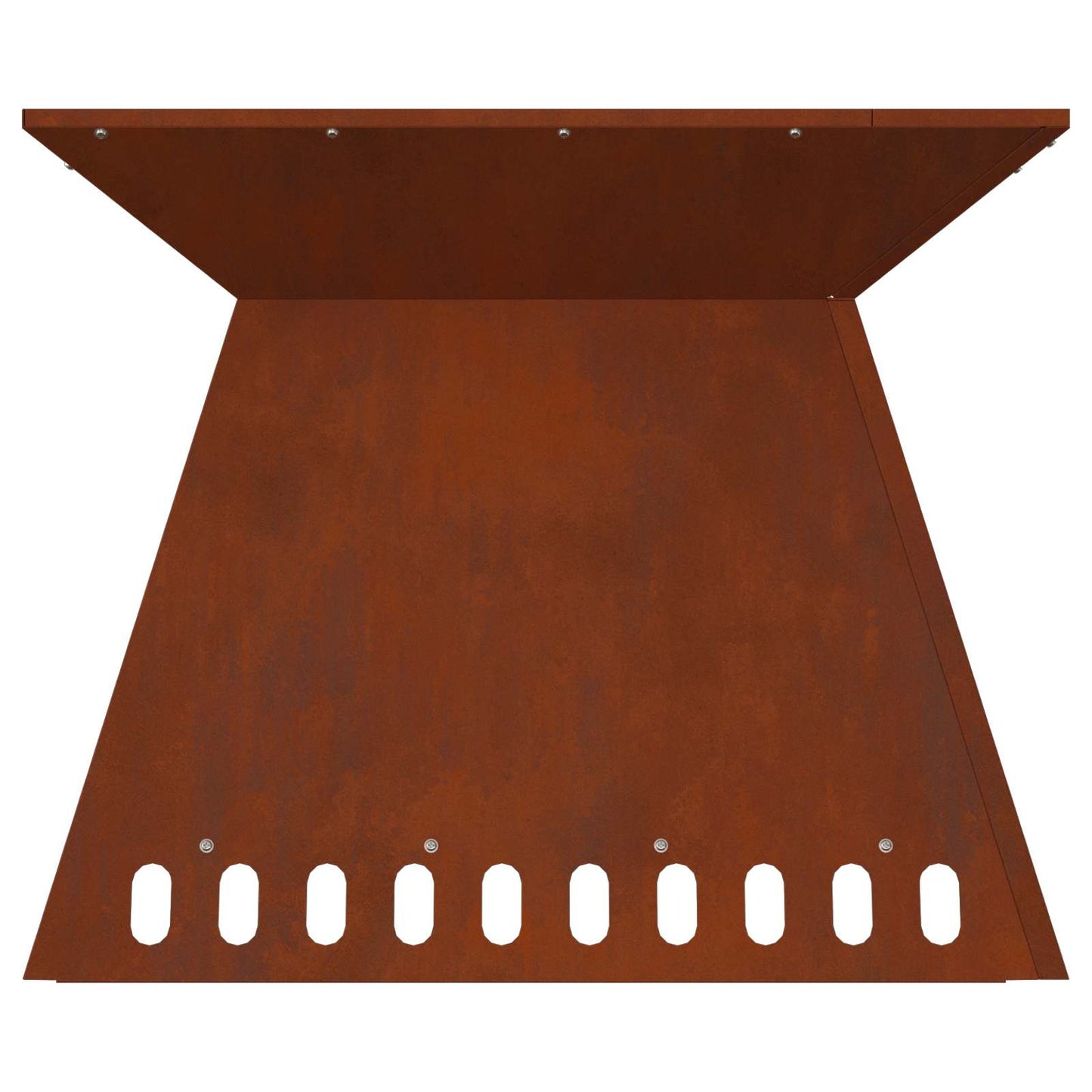 Feuerstelle Braun 60 x 60 x 50 cm Wetterfeststahl