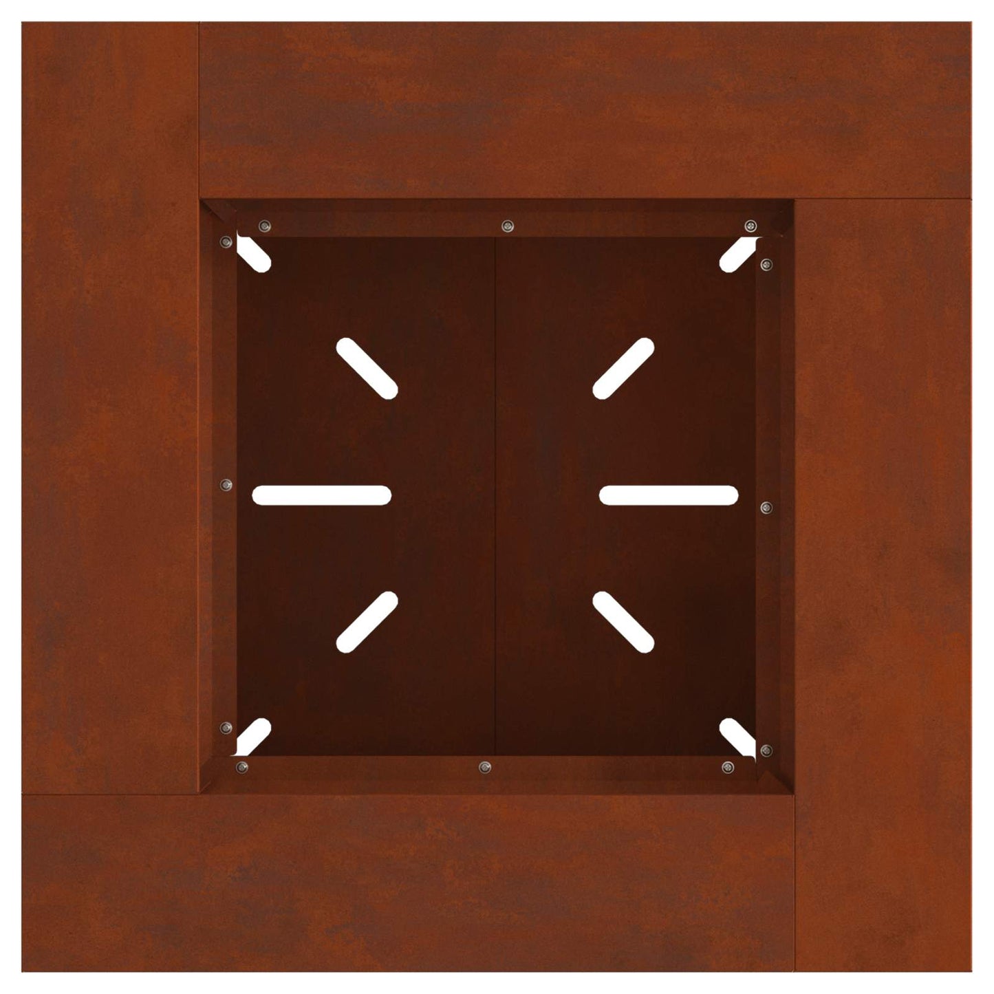 Feuerstelle Braun 60 x 60 x 50 cm Wetterfeststahl