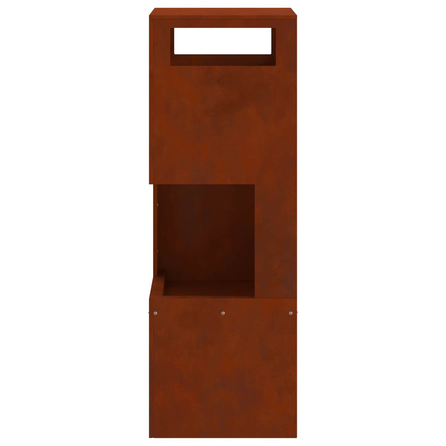 Feuerstelle Braun 35 x 35 x 100 cm Stahl