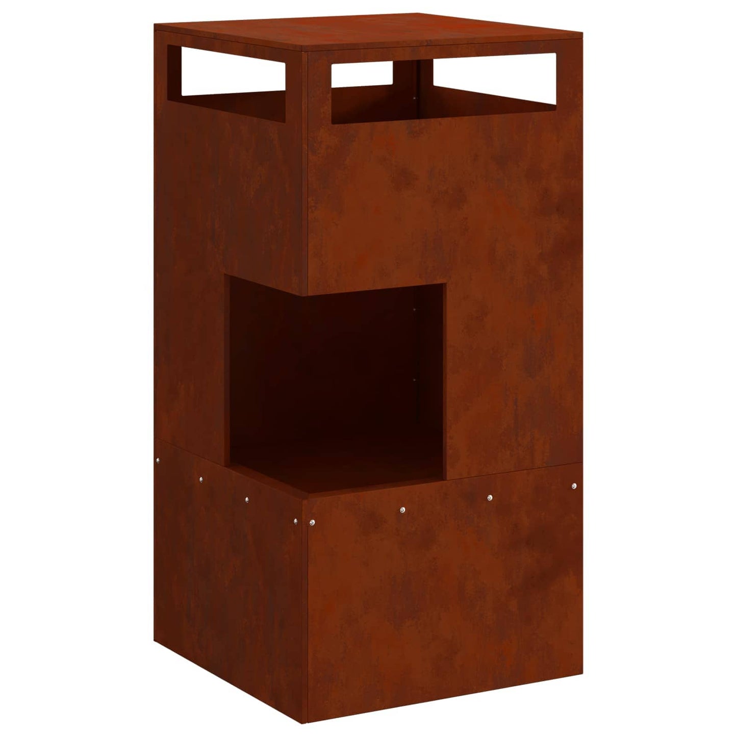 Feuerstelle Braun 50 x 50 x 100 cm Stahl