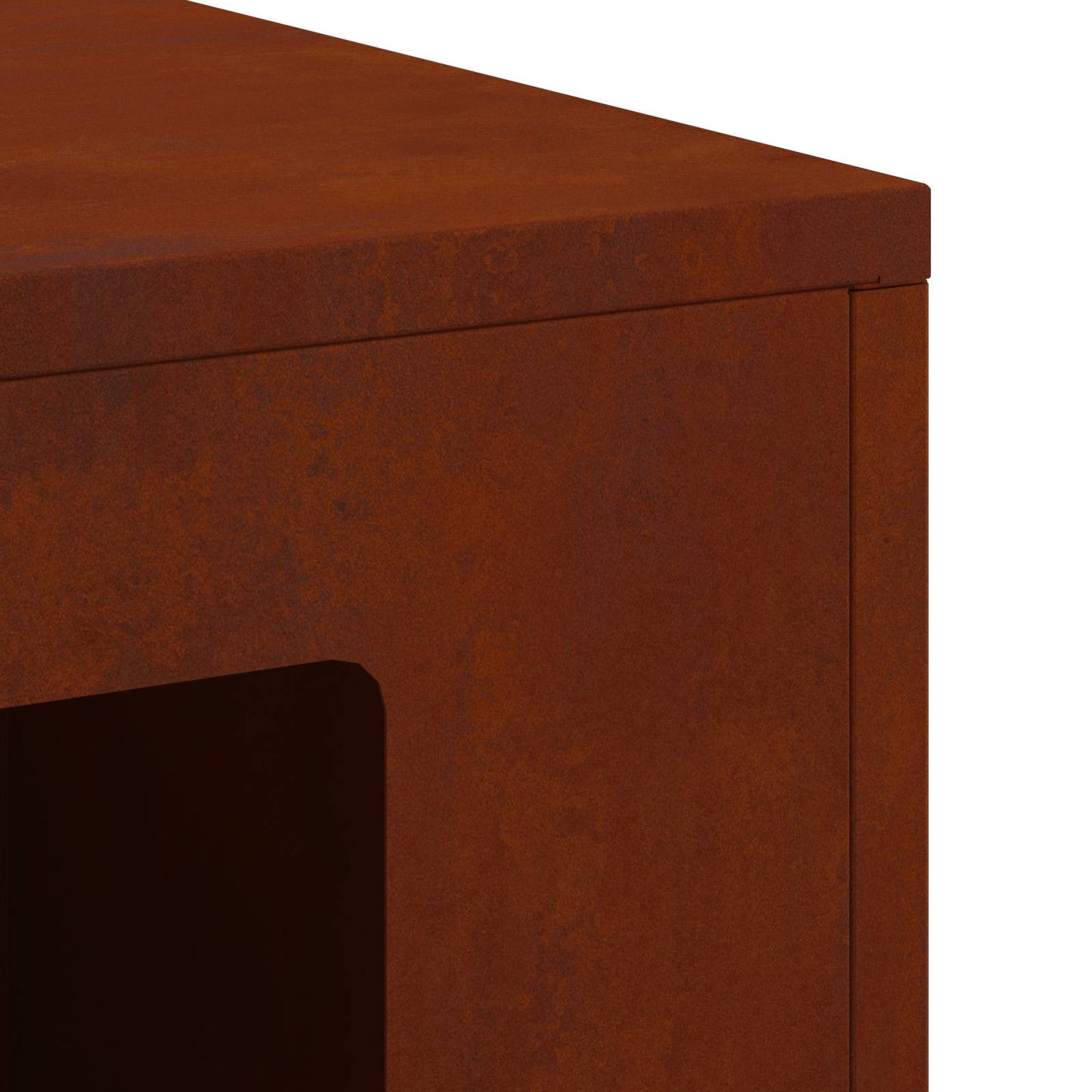 Feuerstelle Braun 60 x 40 x 96 cm Wetterfeststahl