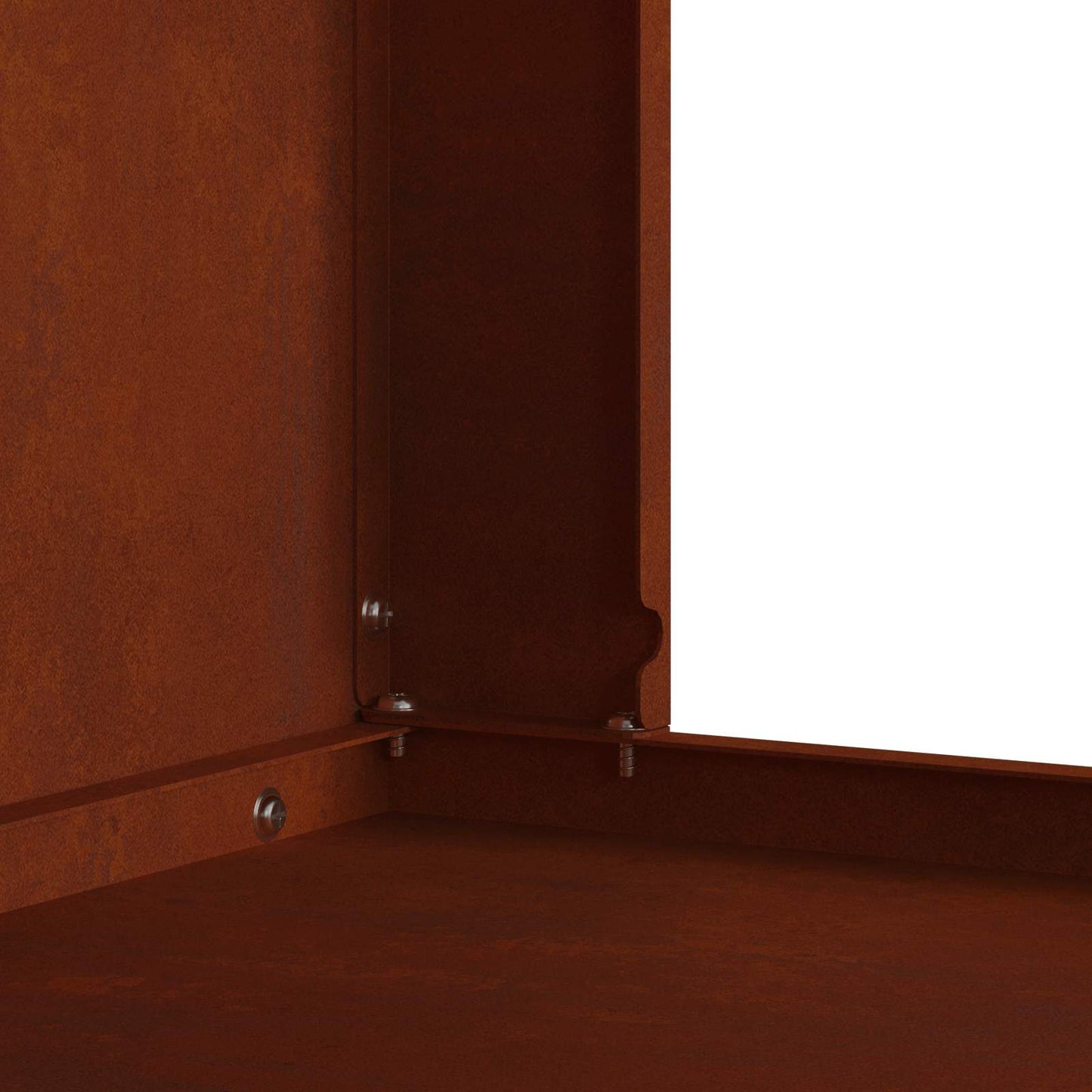 Feuerstelle Braun 60 x 40 x 96 cm Wetterfeststahl