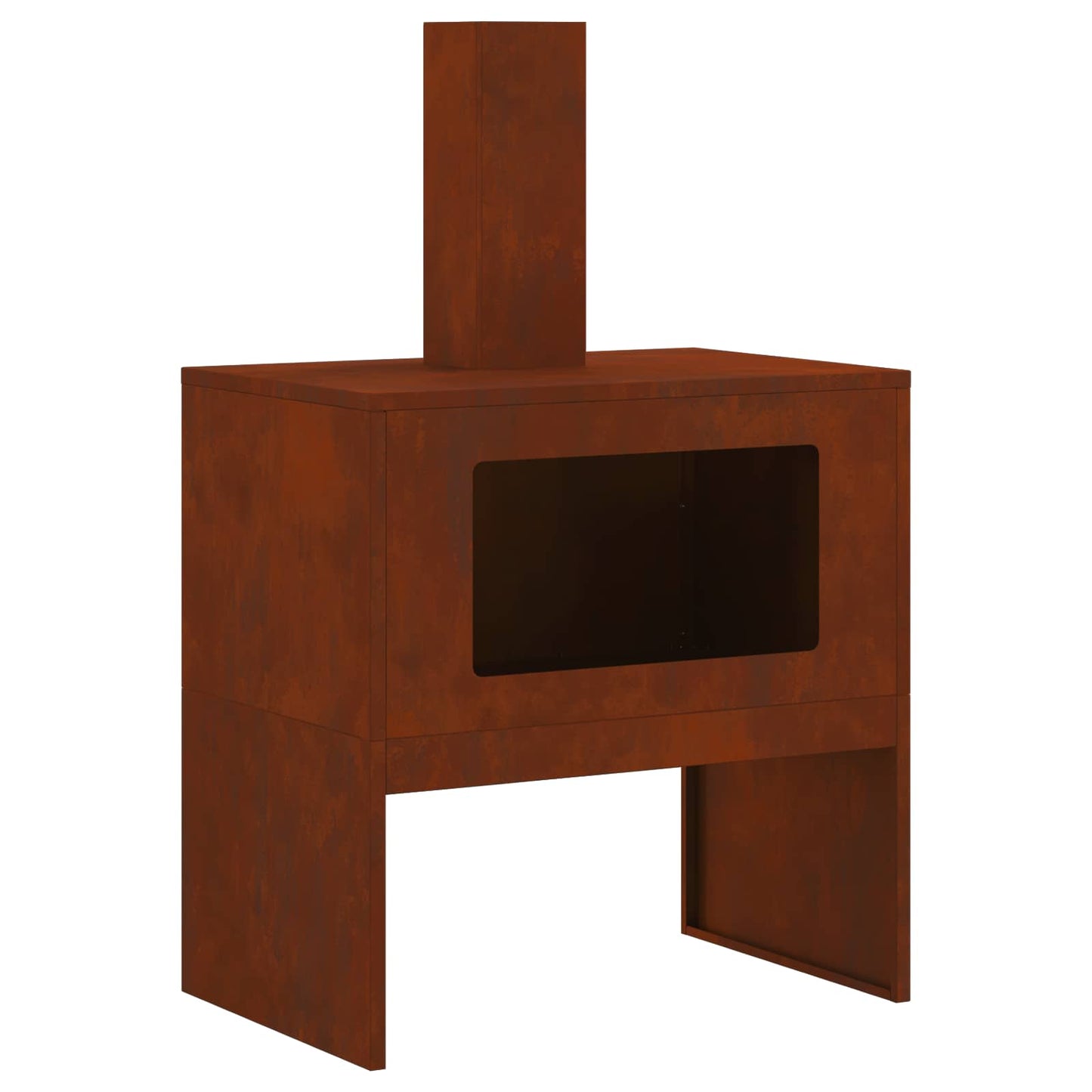 Feuerstelle Braun 60 x 40 x 96 cm Wetterfeststahl