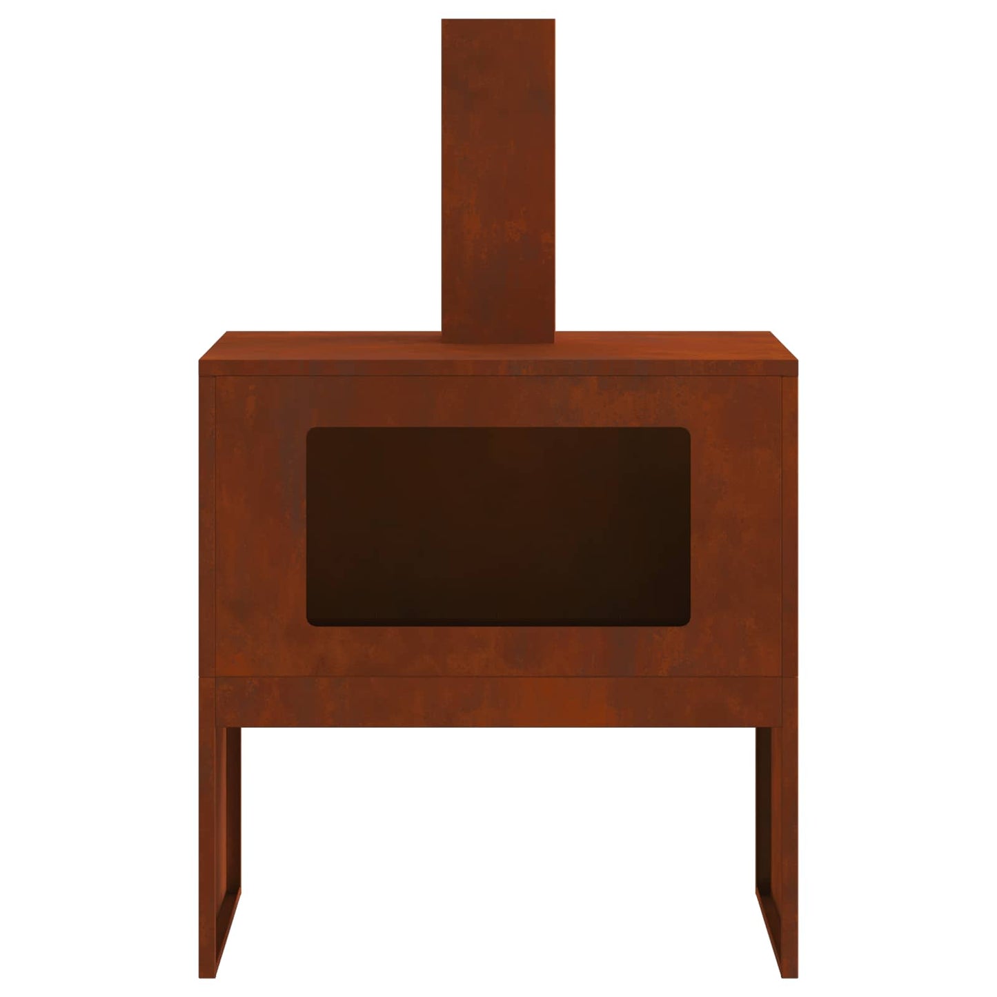 Feuerstelle Braun 60 x 40 x 96 cm Wetterfeststahl