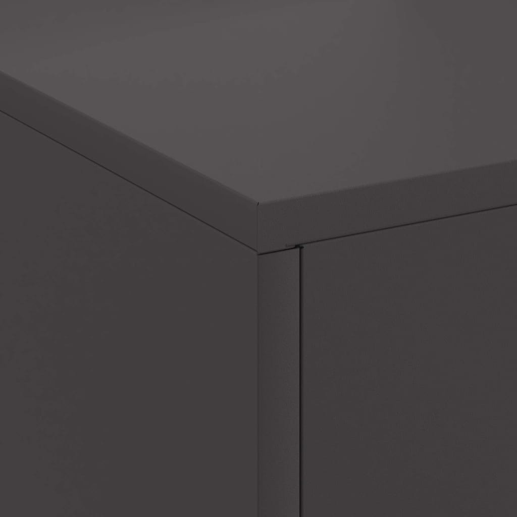 Feuerstelle Schwarz 80 x 50 x 96 cm Kaltgewalzter Stahl