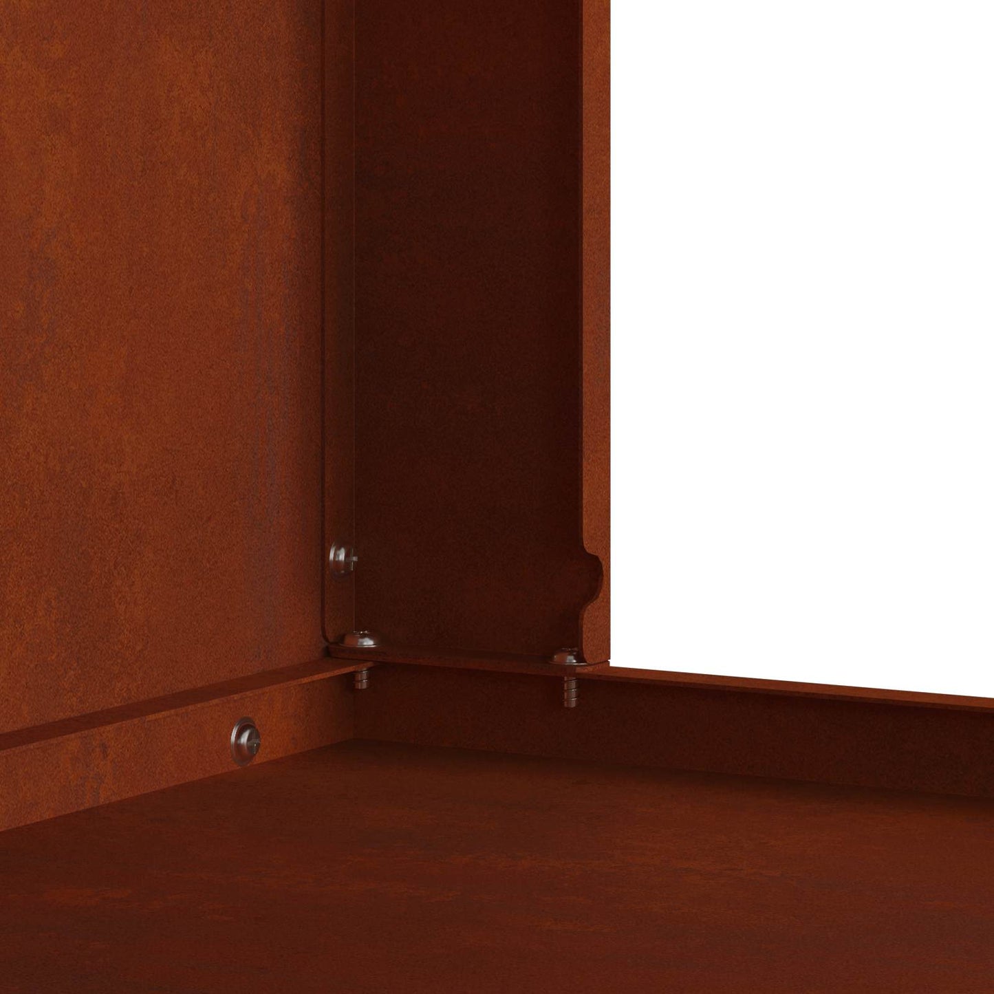Feuerstelle Braun 80 x 50 x 96 cm Wetterfeststahl