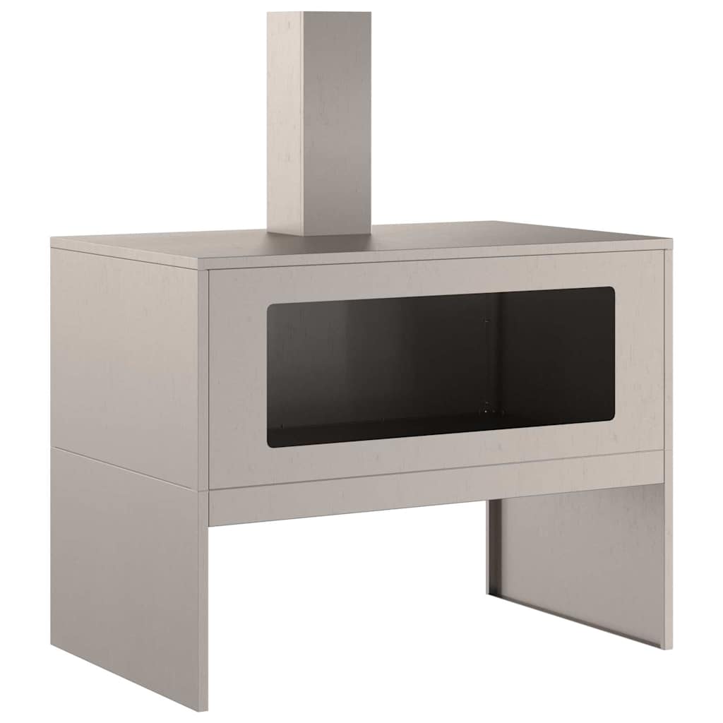 Feuerstelle Braun 80 x 50 x 96 cm Wetterfeststahl